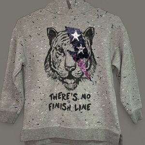 Zara Grey Sequin Bolt
Sweatshirt Hoodie Size 9